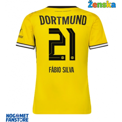 Borussia Dortmund Fabio Silva #21 Domaci Dres za Ženska 2026-27 Kratak Rukav